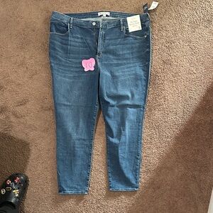 Abercrombie & Fitch Dark Blue Ankle Jeans